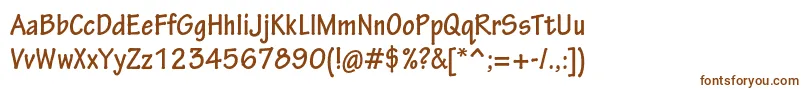 TektonproBoldcond-fontti – ruskeat fontit valkoisella taustalla