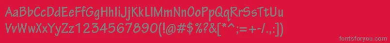 TektonproBoldcond Font – Gray Fonts on Red Background