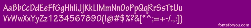 TektonproBoldcond Font – Pink Fonts on Purple Background