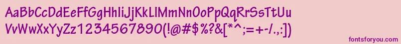 TektonproBoldcond Font – Purple Fonts on Pink Background