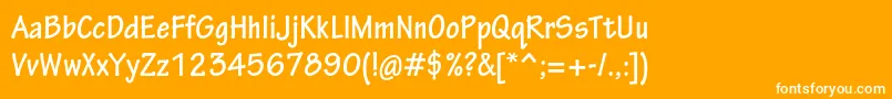 TektonproBoldcond Font – White Fonts on Orange Background