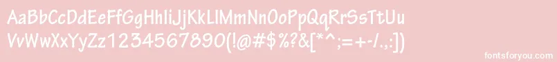 TektonproBoldcond Font – White Fonts on Pink Background