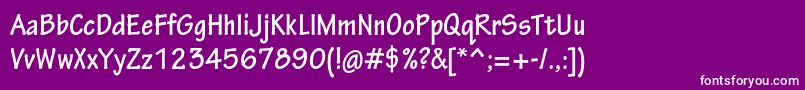 フォントTektonproBoldcond – 紫の背景に白い文字