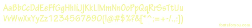 Шрифт TektonproBoldcond – жёлтые шрифты