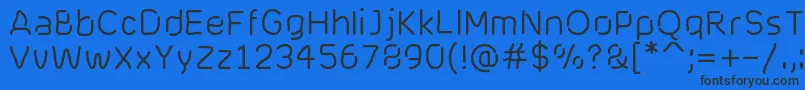 Cranberryblues Font – Black Fonts on Blue Background