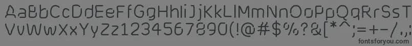 Cranberryblues Font – Black Fonts on Gray Background