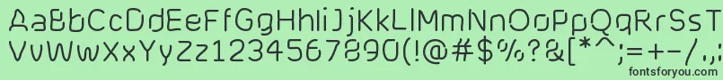 Cranberryblues Font – Black Fonts on Green Background