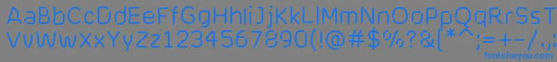 Cranberryblues Font – Blue Fonts on Gray Background