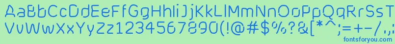 Cranberryblues Font – Blue Fonts on Green Background