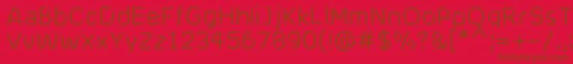 Cranberryblues Font – Brown Fonts on Red Background