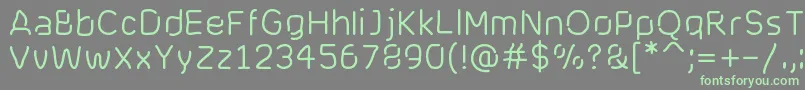 Cranberryblues Font – Green Fonts on Gray Background