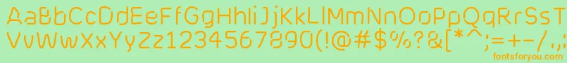 Cranberryblues Font – Orange Fonts on Green Background