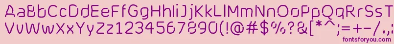 Cranberryblues Font – Purple Fonts on Pink Background