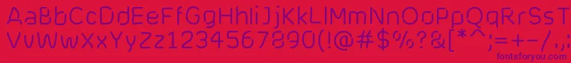 Шрифт Cranberryblues – фиолетовые шрифты на красном фоне