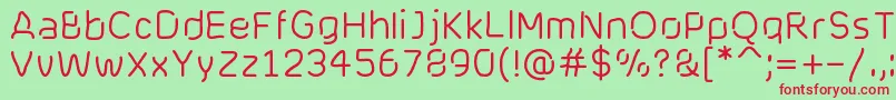 Cranberryblues Font – Red Fonts on Green Background