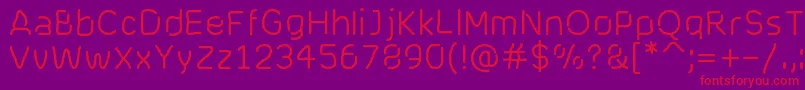 Шрифт Cranberryblues – красные шрифты на фиолетовом фоне