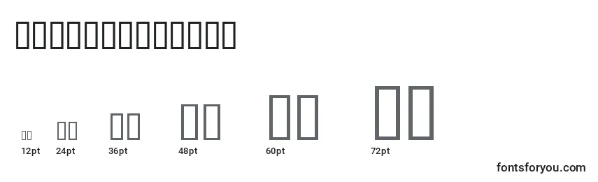 Buckymerlinsh Font Sizes