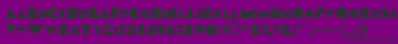 TobagoscapssskBold Font – Black Fonts on Purple Background