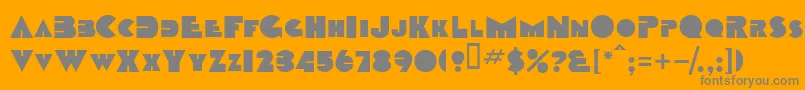 More about TobagoscapssskBold Font TobagoscapssskBold Font – Gray Fonts on Orange Background