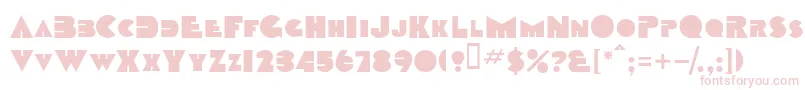 TobagoscapssskBold Font – Pink Fonts on White Background