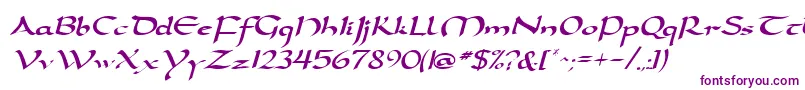 DarwyckeRegular-fontti – violetit fontit valkoisella taustalla