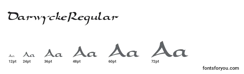 DarwyckeRegular Font Sizes