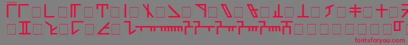 Lisätietoja Dethek-fontista Dethek-fontti – punaiset fontit harmaalla taustalla