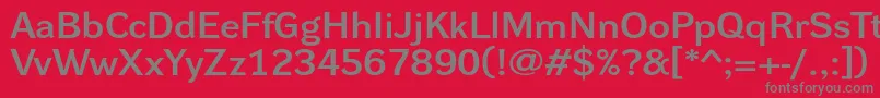 Dynagroteskdxe Font – Gray Fonts on Red Background