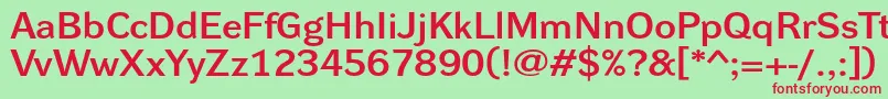 Dynagroteskdxe Font – Red Fonts on Green Background
