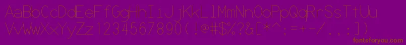 Шрифт Secrcode – коричневые шрифты на фиолетовом фоне