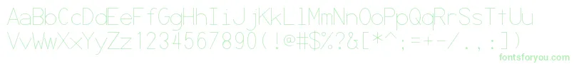 Secrcode Font – Green Fonts