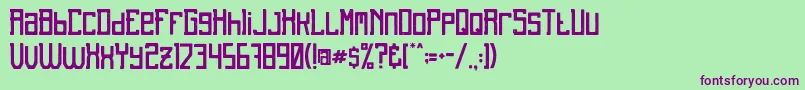 UnrealRough Font – Purple Fonts on Green Background
