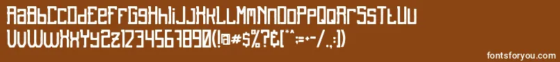 UnrealRough Font – White Fonts on Brown Background