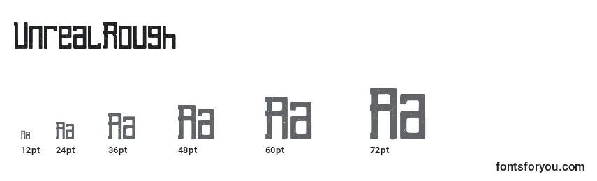 UnrealRough Font Sizes