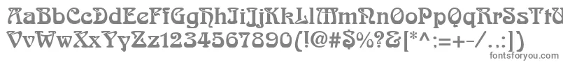 ArnoldBocklinc Font – Gray Fonts on White Background