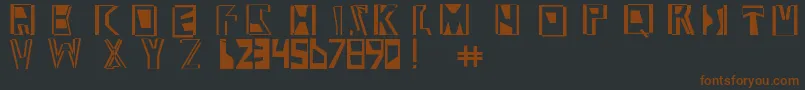 Más sobre la fuente Abstractabomination fuente Abstractabomination – Fuentes Marrones Sobre Fondo Negro