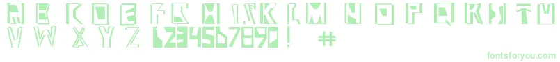 フォントAbstractabomination – 緑のフォント