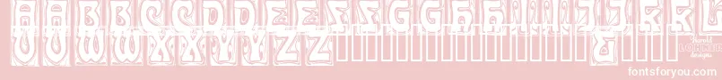 Carmc Font – White Fonts on Pink Background