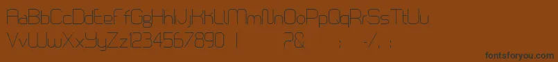 LoomisSans Font – Black Fonts on Brown Background