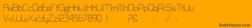 LoomisSans Font – Black Fonts on Orange Background