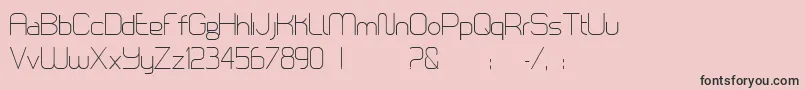 LoomisSans Font – Black Fonts on Pink Background