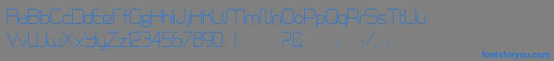 LoomisSans Font – Blue Fonts on Gray Background