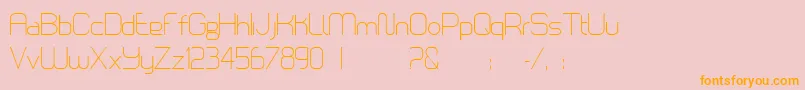 LoomisSans Font – Orange Fonts on Pink Background