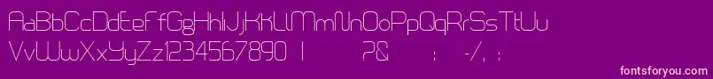 LoomisSans Font – Pink Fonts on Purple Background