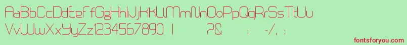 LoomisSans Font – Red Fonts on Green Background