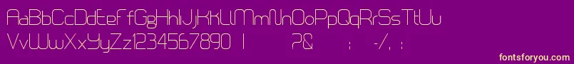 LoomisSans Font – Yellow Fonts on Purple Background