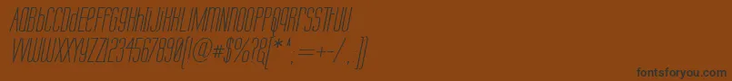 Labtopui Font – Black Fonts on Brown Background