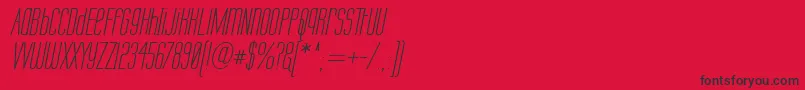 Labtopui Font – Black Fonts on Red Background