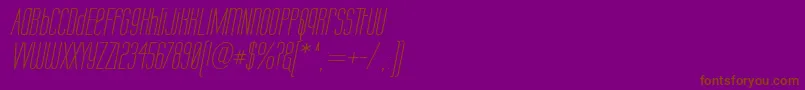 Labtopui Font – Brown Fonts on Purple Background