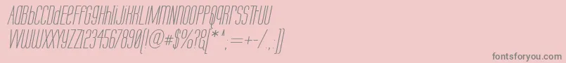 Labtopui Font – Gray Fonts on Pink Background